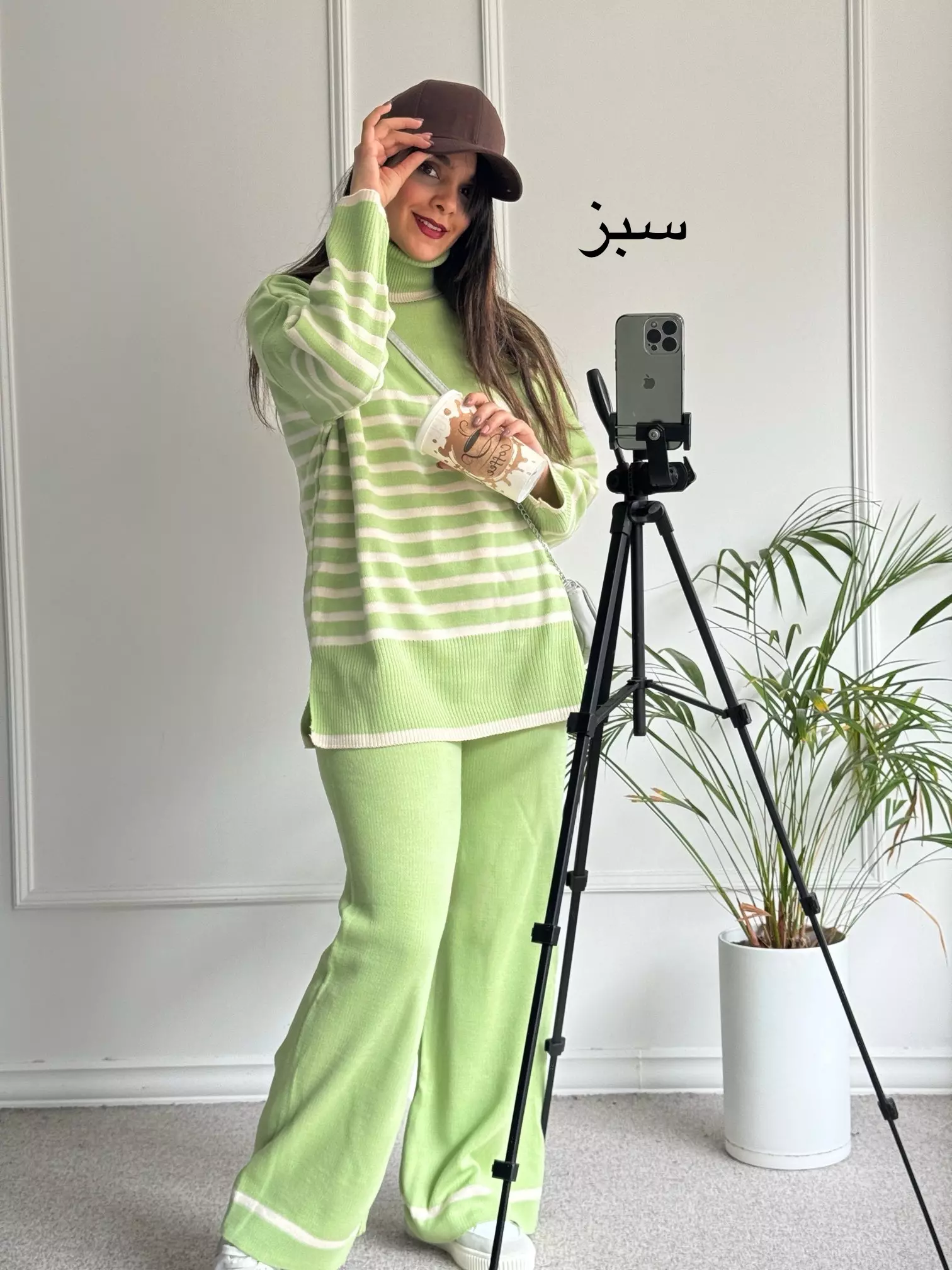 ست مانتو شلوار بافت نیکی